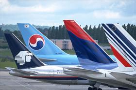 SkyTeam aircraft tails 2000